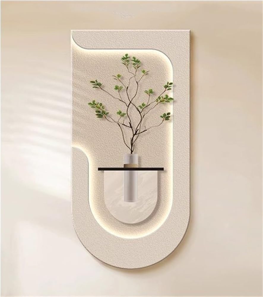 Modern LED Wall Planter Art