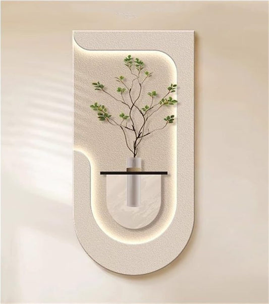 Modern LED Wall Planter Art