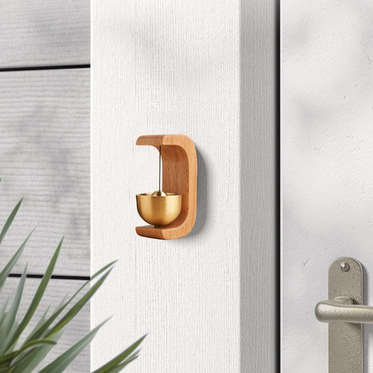 Magnetic Wooden Bell for Door Opening