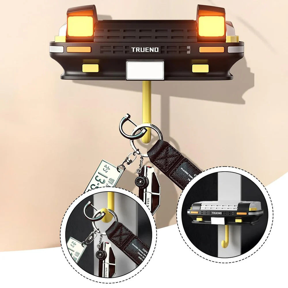 Headlite: Car Bumper Keychain Holder with LED Headlight & Blinkers