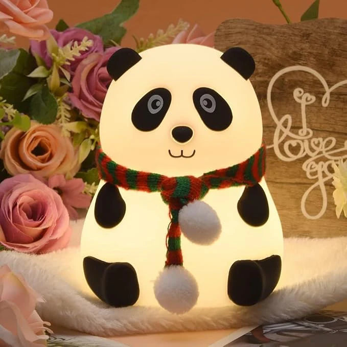 Cute Panda Night Lamp – 7 Color Touch Control