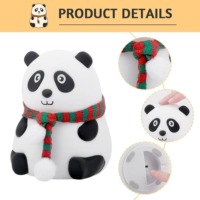 Cute Panda Night Lamp – 7 Color Touch Control