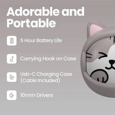 Cat Face Spin Earbuds
