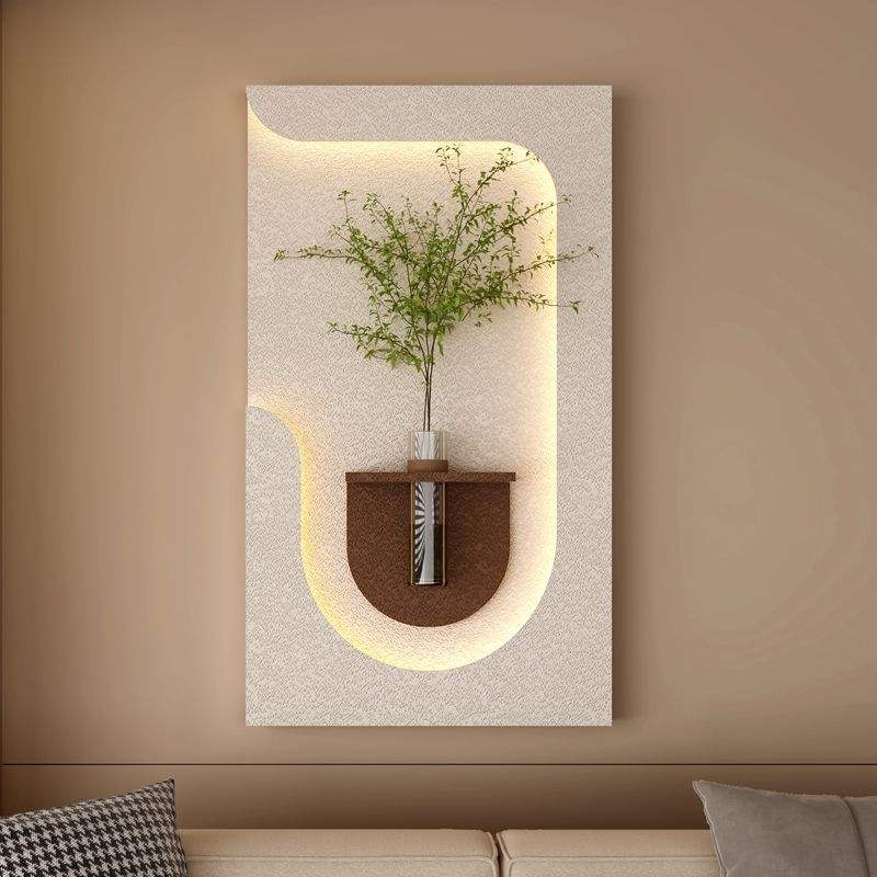 Modern LED Wall Planter Art