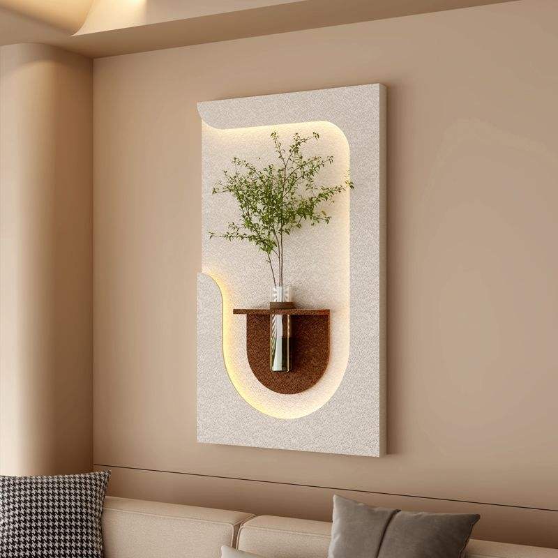 Modern LED Wall Planter Art