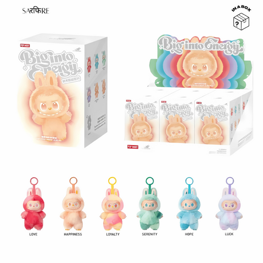 LABUBU Plush Pack of 3 (Random) – Pop Mart Big Into Energy Series | Cute Collectible Plush Toys