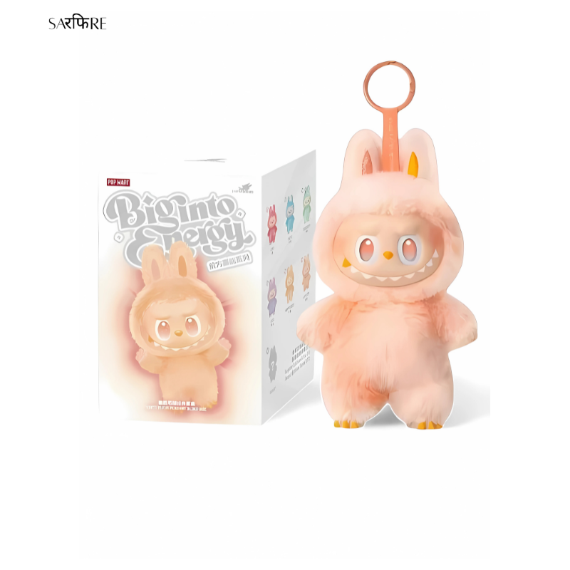 LABUBU Plush Pack of 3 (Random) – Pop Mart Big Into Energy Series | Cute Collectible Plush Toys