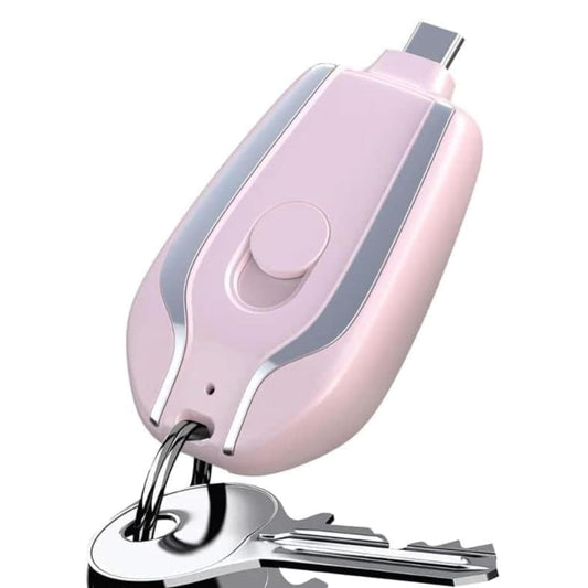Mini Emergency Rechargeable Keychain Power Bank (1500 mAh)