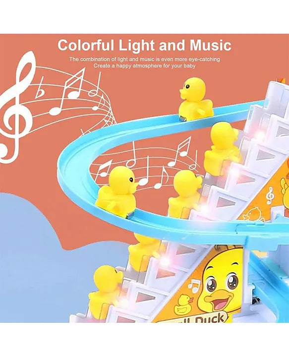 Musical Duck Climbing Toy with Lights