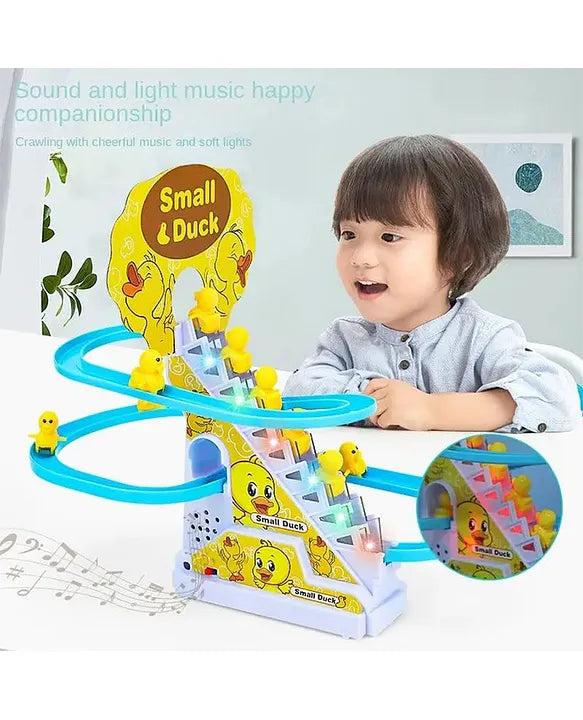 Musical Duck Climbing Toy with Lights