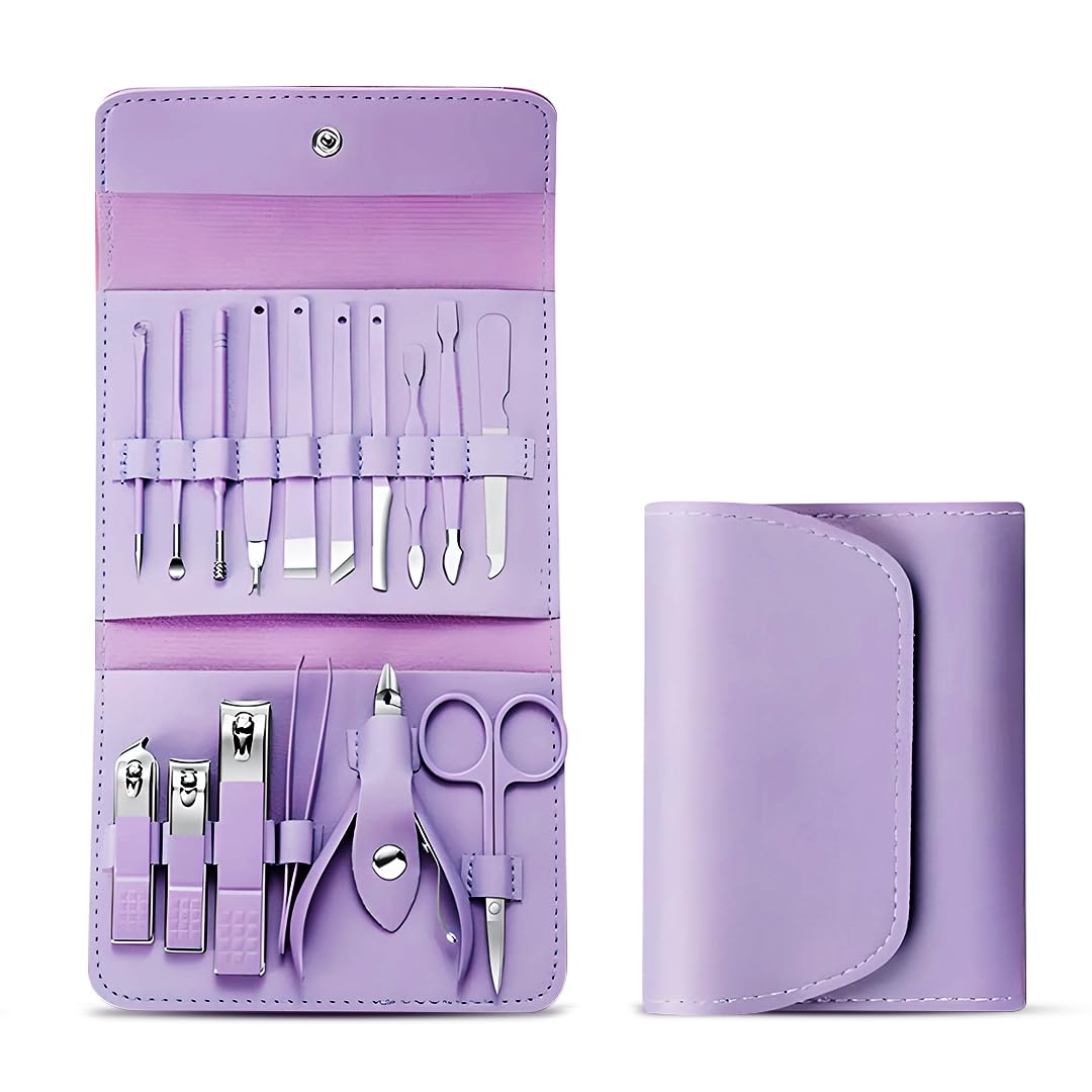 Premium 16-in-1 Manicure Pedicure Set Nail Care Grooming Kit