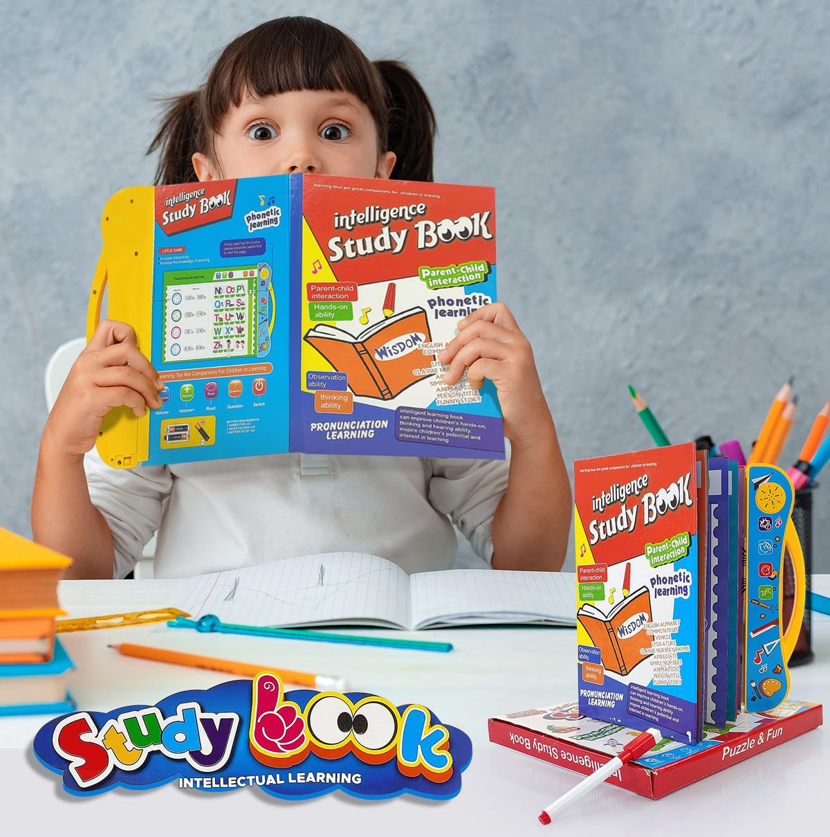 Study Look® Interactive Talking Learning Book for Kids